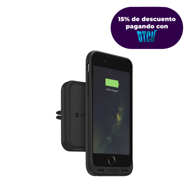 Cargador MOPHIE Inalámbrico Para Carro - Negro
