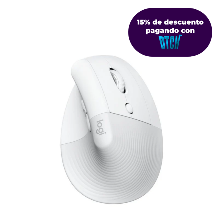 MOUSE LOGITECH LIFT VERTICAL WIRELESS BT - BLANCO