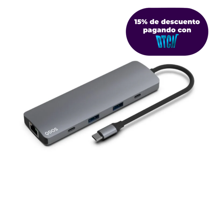 MULTIPUERTOS QDOS USB-C 9 EN 1