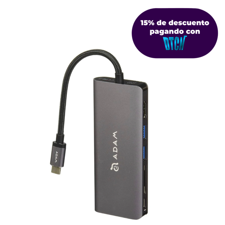 Multipuerto Hub Adam Elements Casa Hub A01 6-in-1 Tipo C