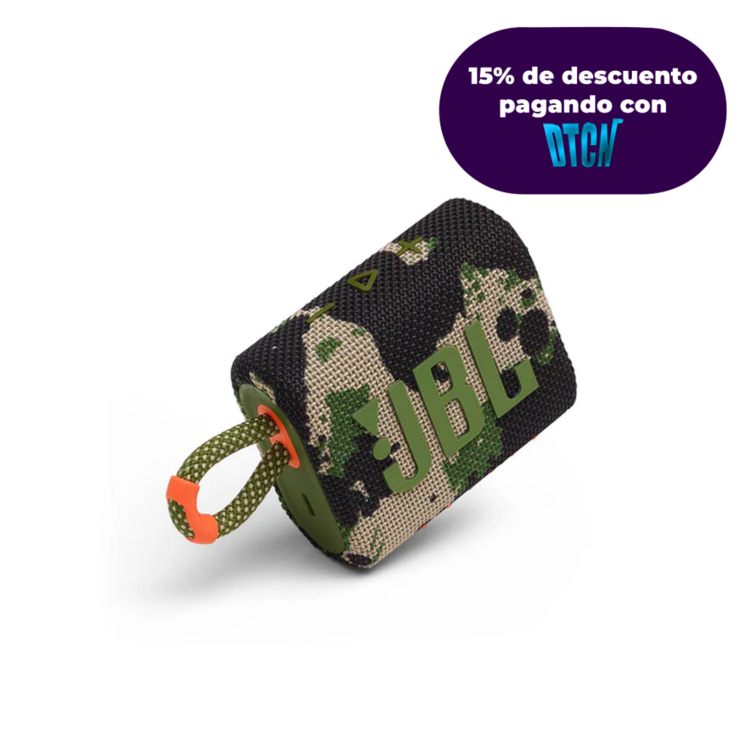 Parlante JBL GO 3 Portable BT - Militar