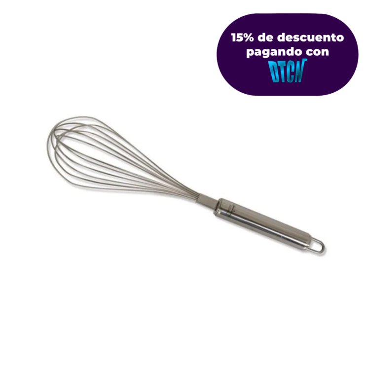 Batidor manual en acero inoxidable