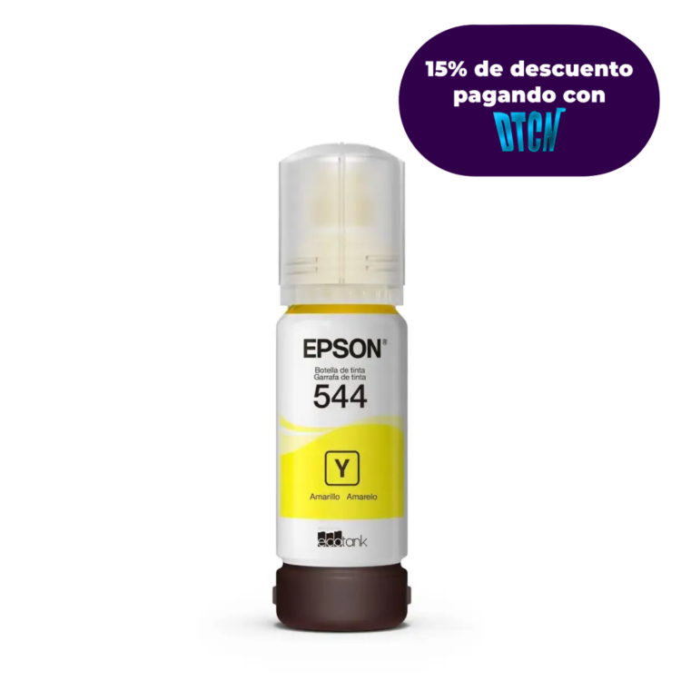 Botella de Tinta Epson Ecofit Color Amarillo T544