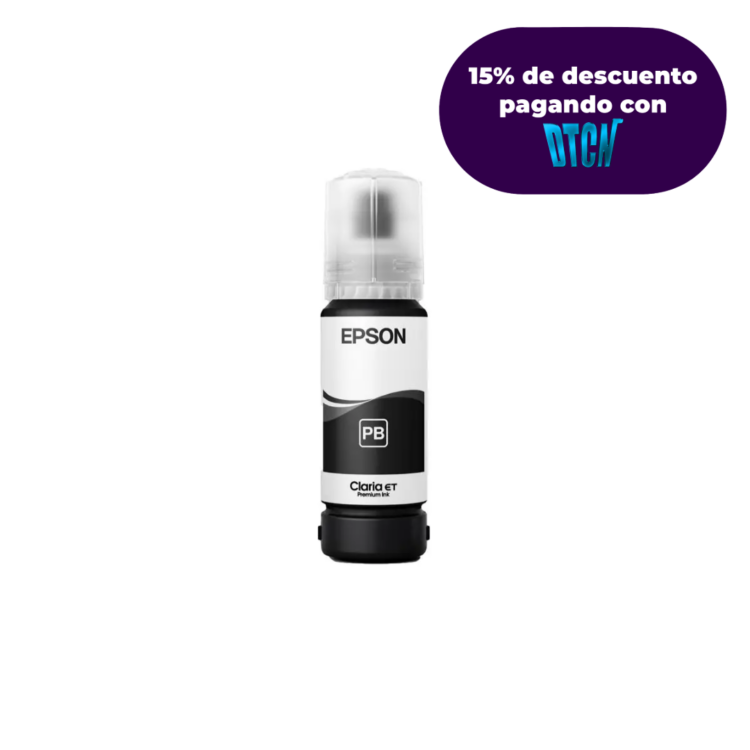 Botella de Tinta Fotográfica Epson Ecofit Color Negro T555
