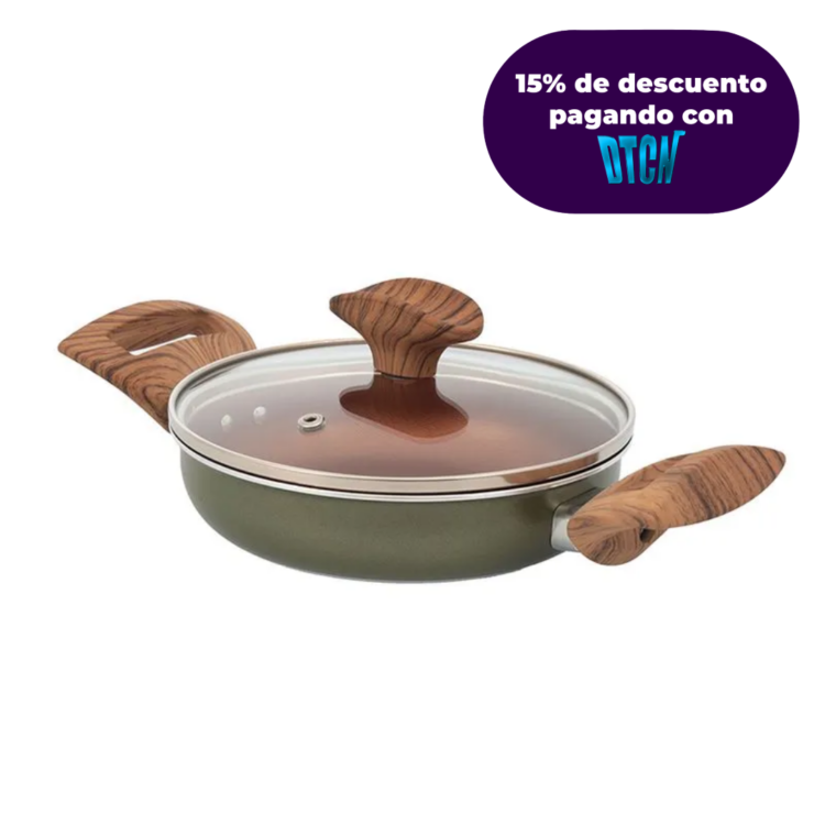 CACEROLA CUARZO 16 CM CON ASAS