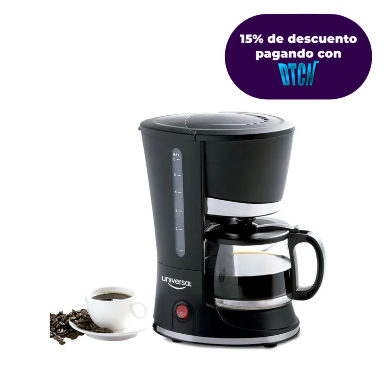 Cafetera de 4-6 tazas de 0.6 litros Universal