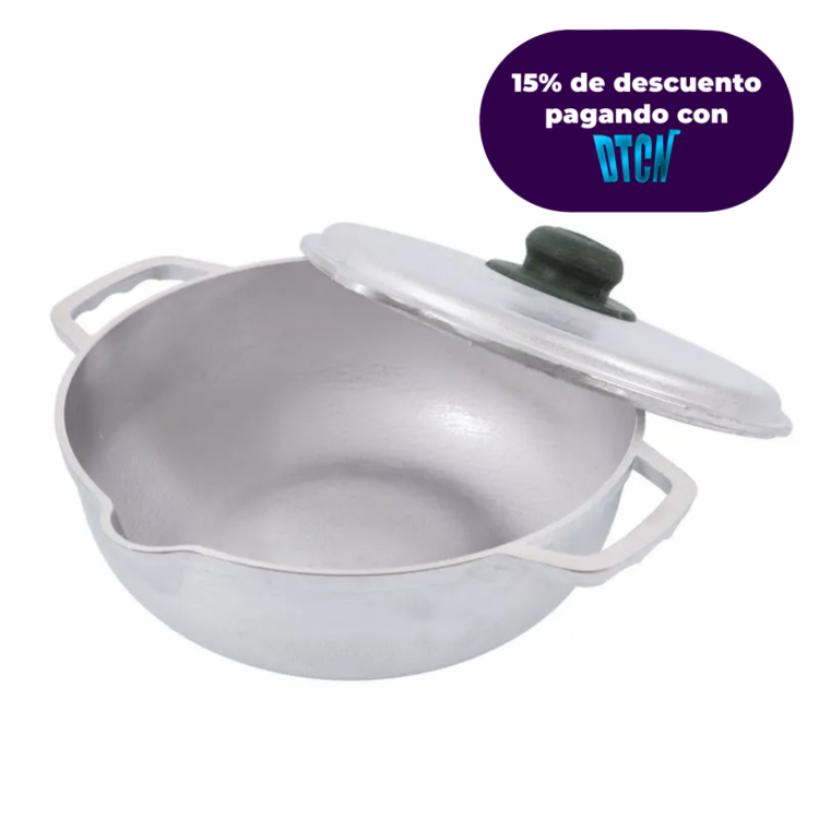 Caldero Redondo UNIVERSAL 24 centímetros, Con vertedero