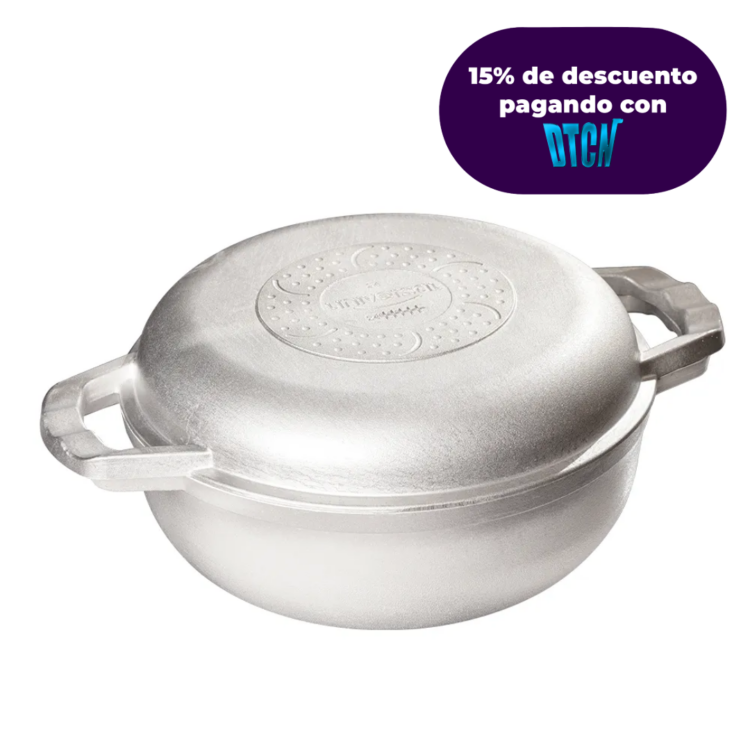 Caldero Redondo UNIVERSAL 24 centímetros, Tapa multifuncional