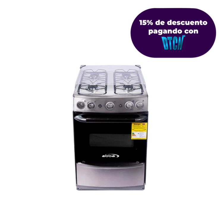 Estufa con horno a gas de 4 Puestos AB 201-6 PL GT