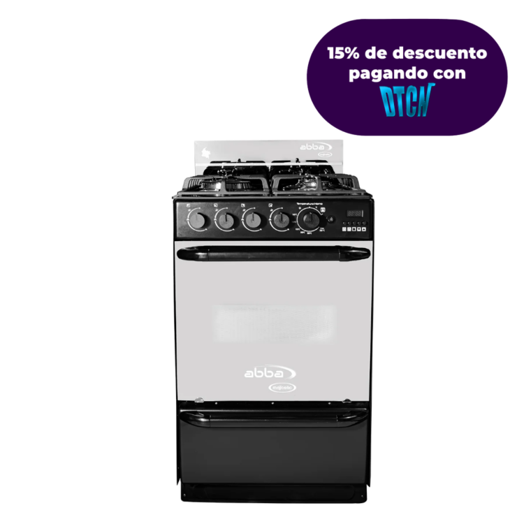 Estufa con horno a gas de 4 Puestos (AT 203-5 GT TC)