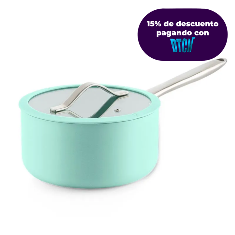 PEROL 20 CM CON TAPA DE VIDRIO MENTA UNIVERSAL