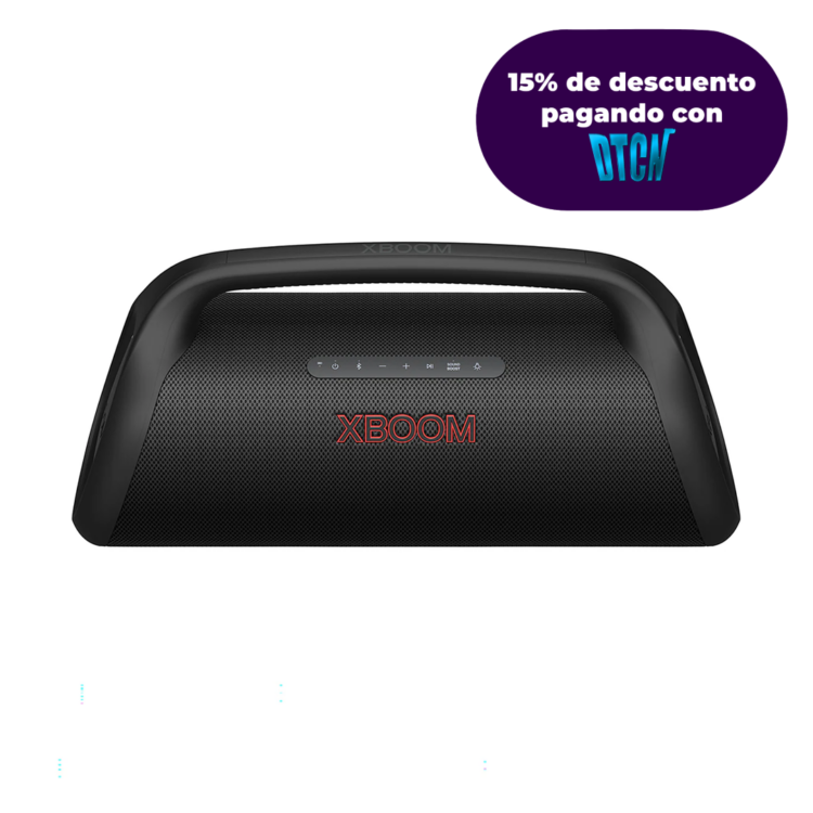 Parlante LG XBOOM Go XG9QBK - Iluminación LED batería hasta 24 horas