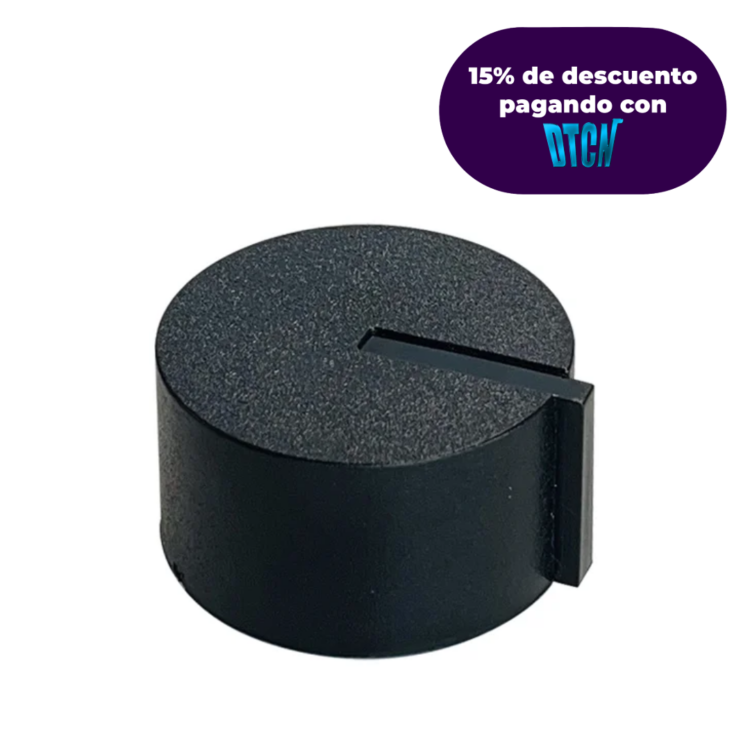 Perilla 20mm LDK 0°NEGRA Policarbonato (X2)