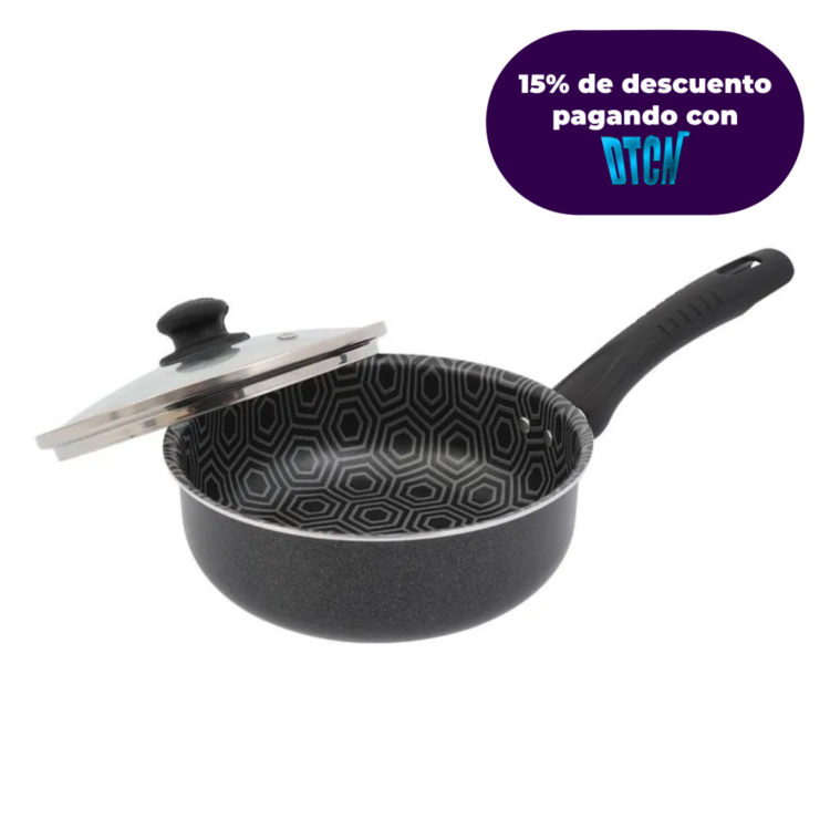 Perol 6 Ultra de 16 cm + tapa de vidrio