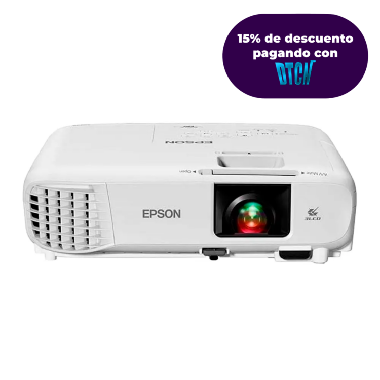Proyector con Altavoz Epson PowerLite E20 para Salas de Clase