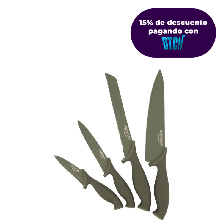 Set x4 Cuchillos Cuarzo UNIVERSAL