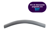 TUBO MANIJA CURVA FRONTAL GRIS 380mm 20″