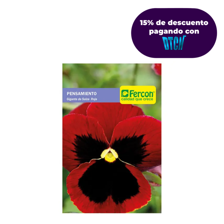 FLOR PENSAMIENTO GIG. ROJO 6755 X 0.2GR (SEMILLA)