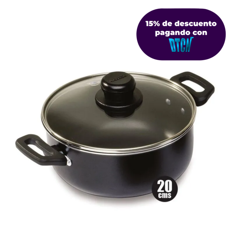 Olla aliada con tapa de vidrio