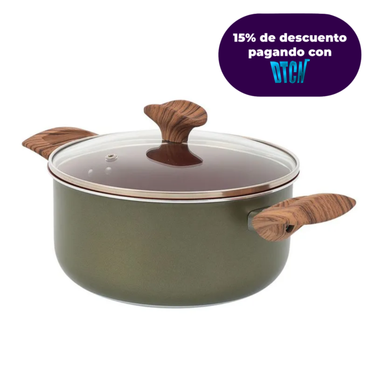 Olla en Cuarzo con Tapa de Vidrio marca Universal