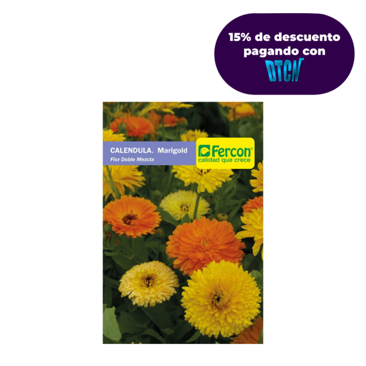 Semillas De Calendula Flor Doble X 1gr