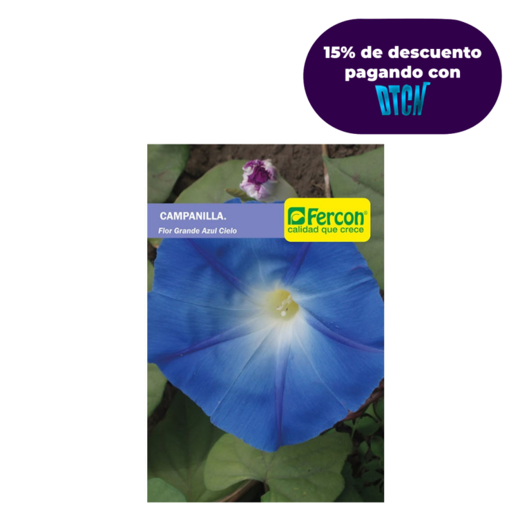 Semillas De Campanilla Flor Azul Cielo X 1gr