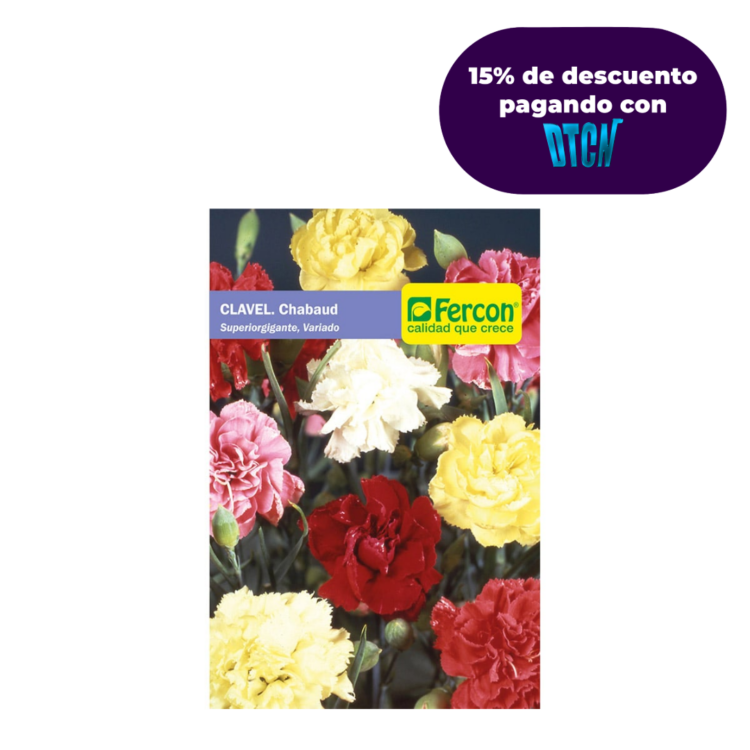 Semillas De Clavel Chabaud Gigante Variado 0.3 GR