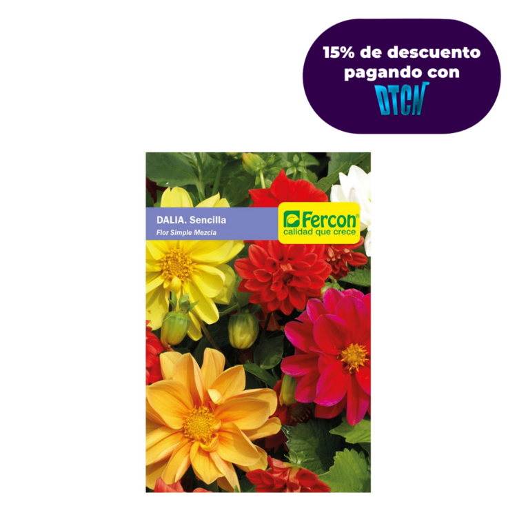 Semillas De Dalia Sencilla Enana X 0.5