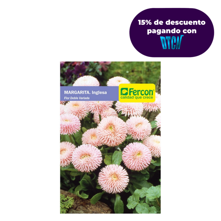 Semillas De Margarita Inglesa Doble X 0.3gr