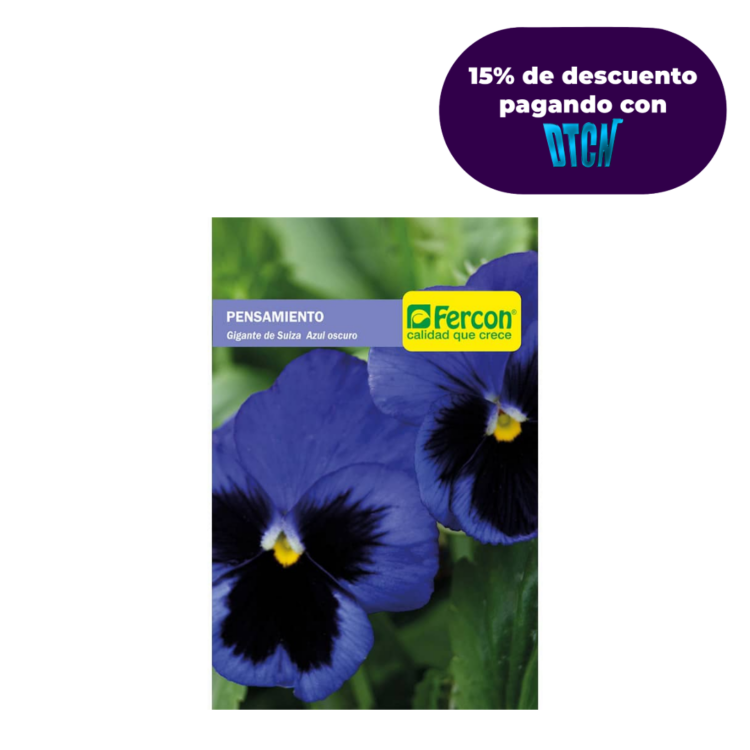 Semillas De Pensamiento Gigante Azul Oscuro X 0.3gr