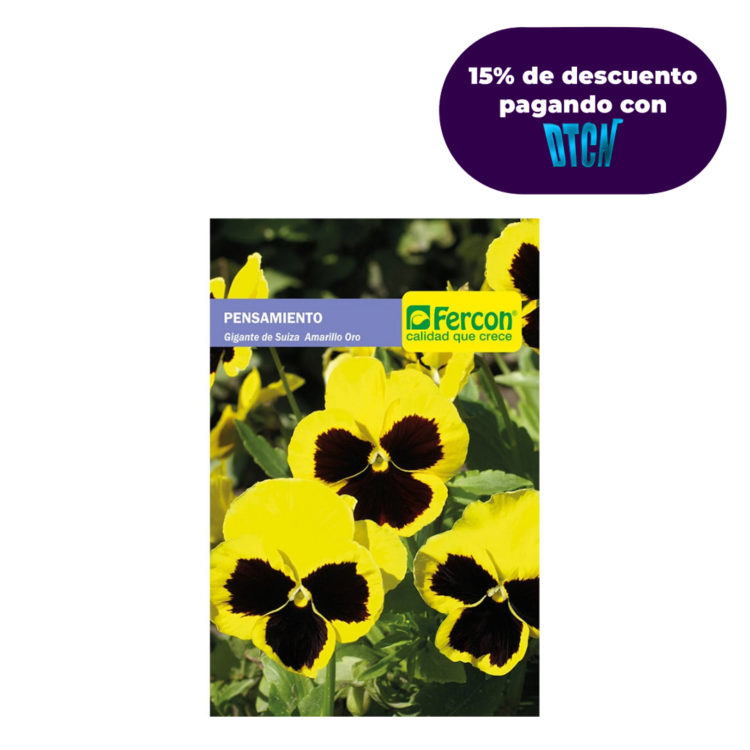 Semillas de Pensamiento Gigante Amarillo X 0.3gr