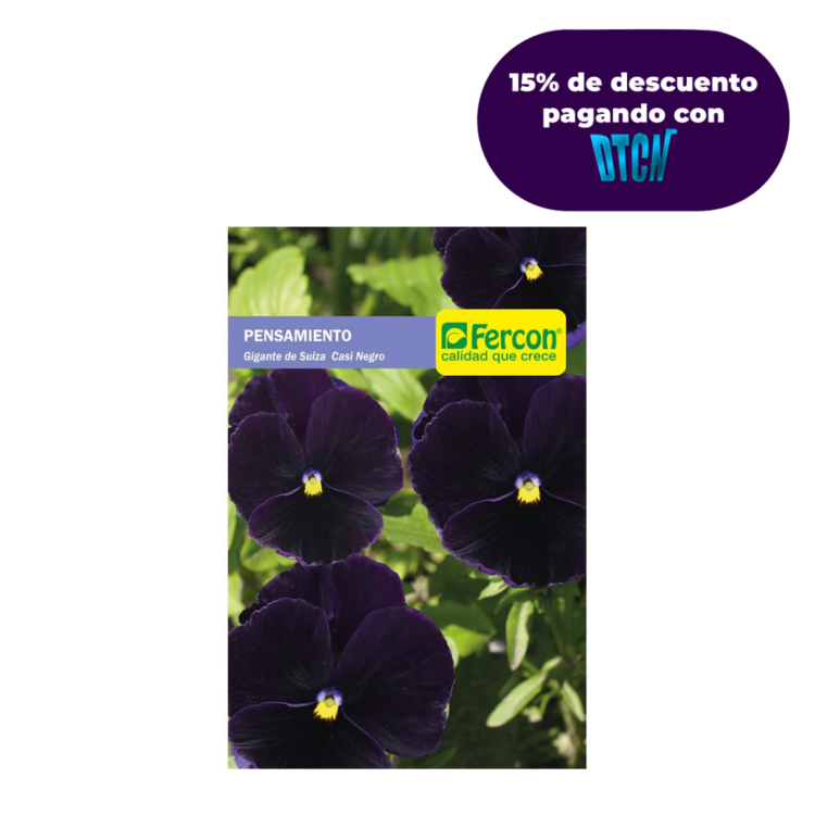 Semillas de Pensamiento Gigante Casi Negro X 0.3gr