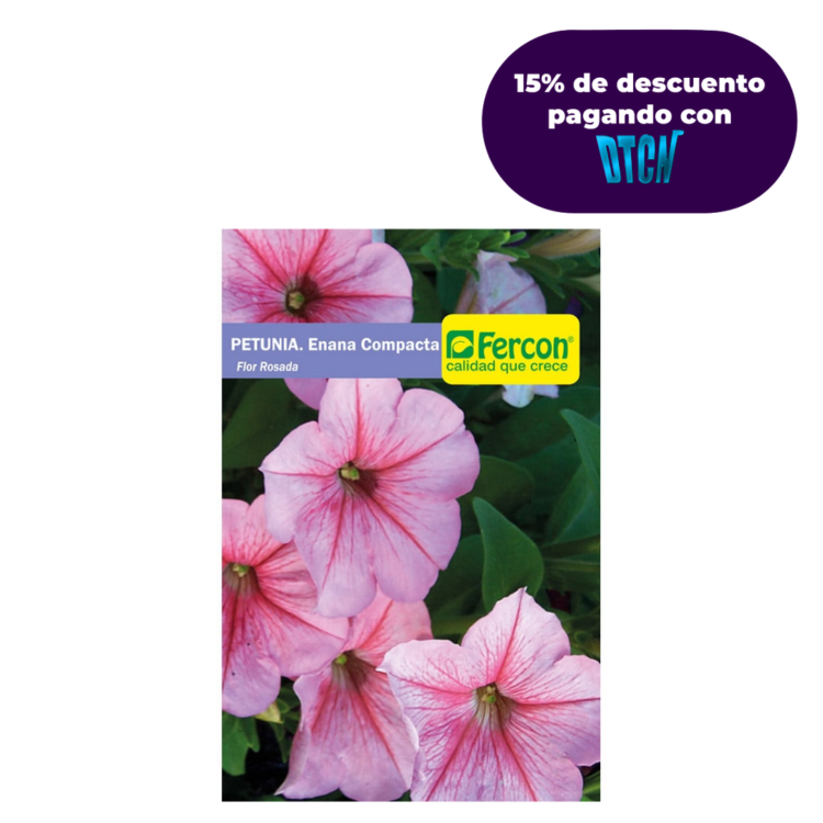 Semillas de Petunia Enana Rosa del Cielo x 0.2gr
