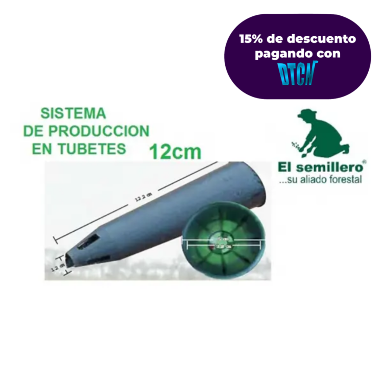 TUBETE 12 cm x UNIDAD