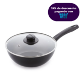 WOK ALIADA MAS TAPA DE VIDRIO