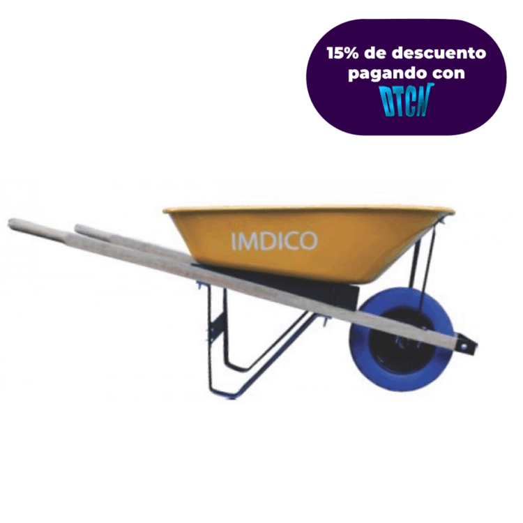 CARRETILLA 3000T CHASIS METALICO PLATON METALICO RUEDA ANTIPINCHAZO